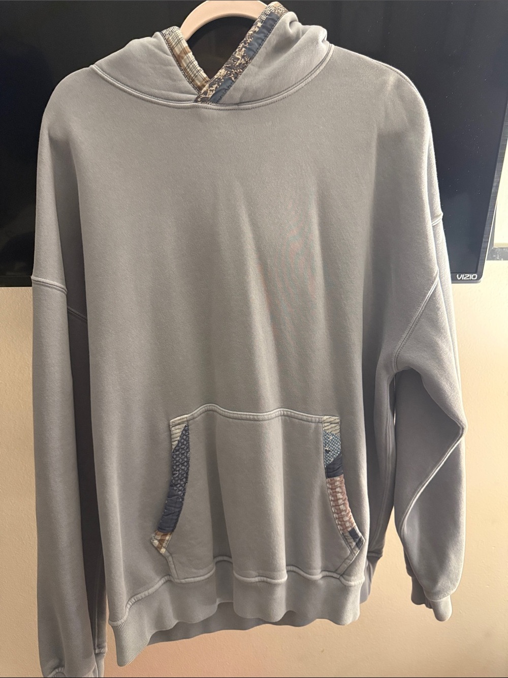 Abercrombie & Fitch Heather Gray essential popover Sweatshirt